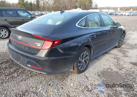 2020 Hyundai Sonata Hybrid Blue from USA, damaged, VIN KMHL24JJXLA009935